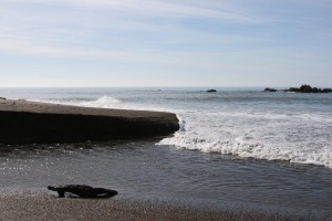 Cool sandbar in Moonstone Beach