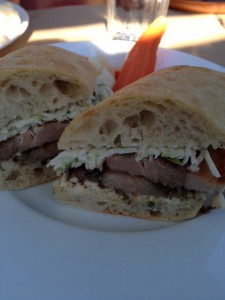 Pork Shoulder and Pork Belly Sandwich